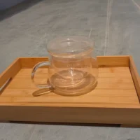 Glass cut with infuser and lid -Ann'c Tea Online Shop