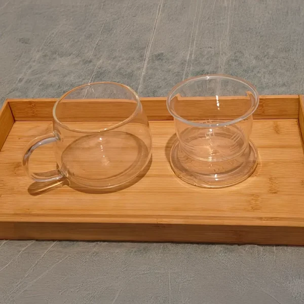 Glass cut with infuser and lid2 Glass cut with infuser and lid -Ann'c Tea Online Shop